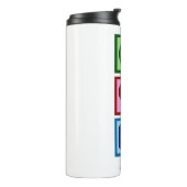 Occupy Peace Love Monogram Thermosbeker (Gedraaid links)