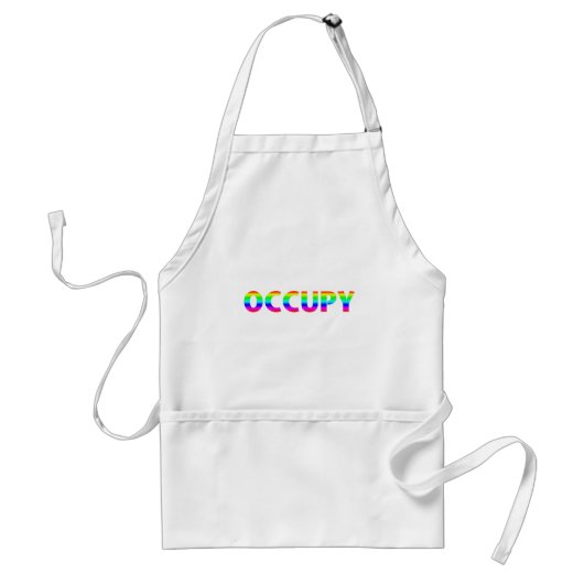 Occupy Rainbow Standaard Schort (Voorkant)