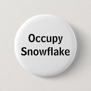 Occupy Snowflake Ronde Button 5,7 Cm