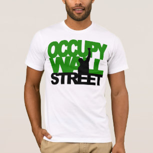OCCUPY WALL STREET Green T-shirt