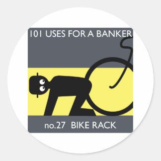 Occupy Wall Street - Neem je fiets! Ronde Sticker