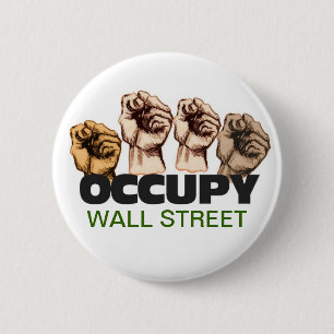 Occupy Wall Street Ronde Button 5,7 Cm