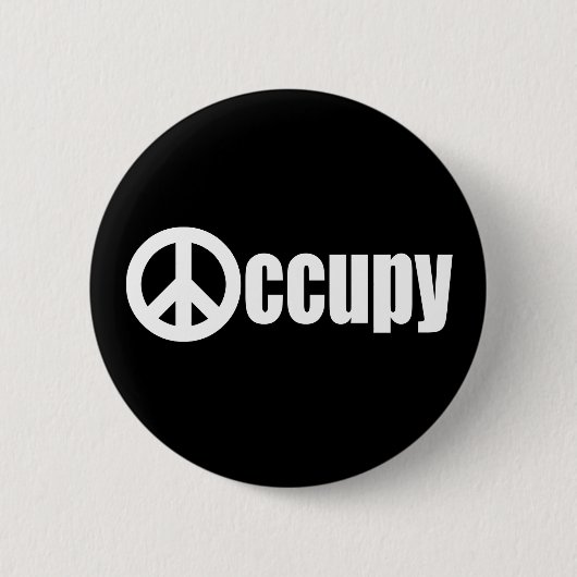 Occupy Wall Street Ronde Button 5,7 Cm (Voorkant)