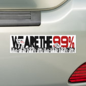 Occupy Wall Street - We zijn de 99% Bumpersticker (Op auto)