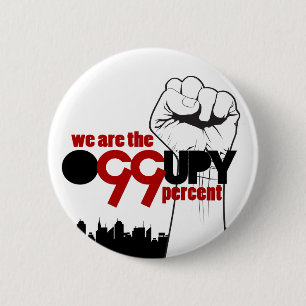 Occupy Wall Street - We zijn de 99 procent Ronde Button 5,7 Cm