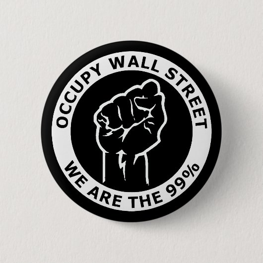 Occupy Wall Street, we zijn de 99% Ronde Button 5,7 Cm (Voorkant)