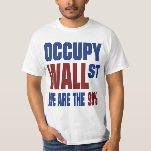Occupy Wall Street We zijn de 99% T-shirt (Voorkant)