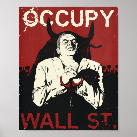 Occupy Wallstreet Print, Value Poster Paper (Devant)