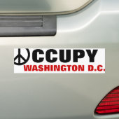 OCCUPY WASHINGTON DC. BUMPERSTICKER (Op auto)