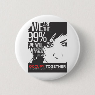 OccupyTogether_poster01 Ronde Button 5,7 Cm