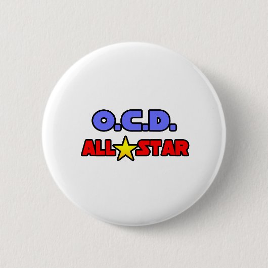 OCD All Star Ronde Button 5,7 Cm (Voorkant)