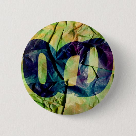 OCD Awareness badge ( Textured ) Ronde Button 5,7 Cm (Voorkant)