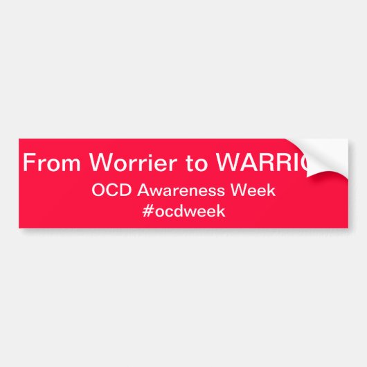 OCD Awareness Bumpersticker (Voorkant)