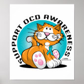 OCD Cat Poster (Voorkant)