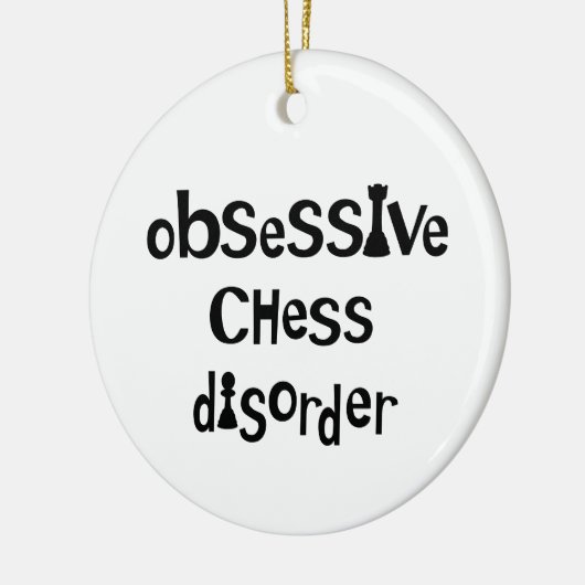 OCD Chess Keramisch Ornament (Links)