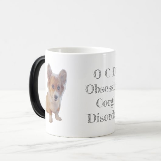 OCD : Corgi Obsessive trouble café Mug (Devant gauche)