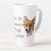 OCD : Corgi Obsessive Trouble Latte Mug (Angle droit)