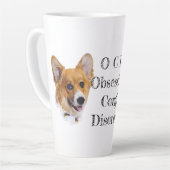 OCD : Corgi Obsessive Trouble Latte Mug (Angle gauche)