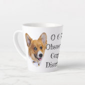 OCD : Corgi Obsessive Trouble Latte Mug (Angle gauche)