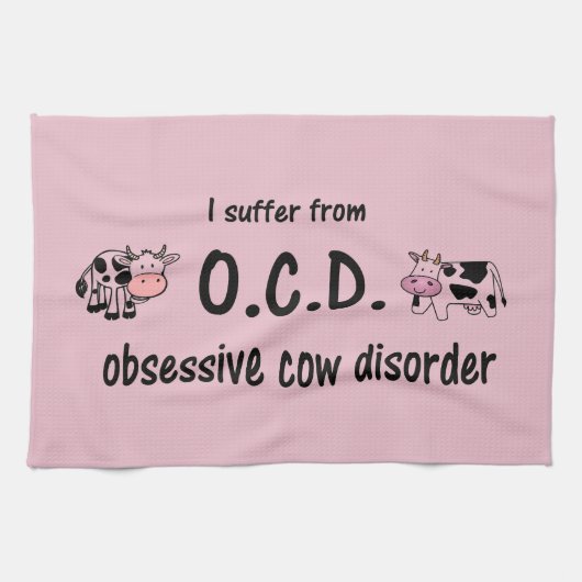 OCD Cow Kitchen Towel Theedoek (Horizontaal)