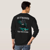 OCD en PTSD Eagle Blauwgroen lint Bewustheid die T T-shirt (Achterkant volledig)