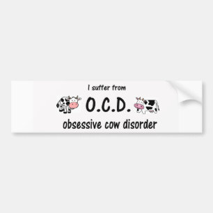 OCD-Koe Bumpersticker