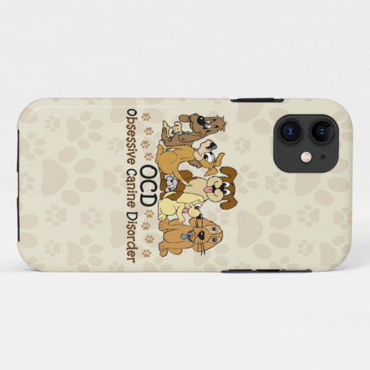 OCD Obsessief Canine Disorder Case-Mate iPhone Case (Achterkant (horizontaal))