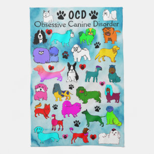 OCD Obsessief Canine Disorder Keukenhanddoek