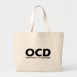 OCD - Obsessief-Cat stoornis Grote Tote Bag