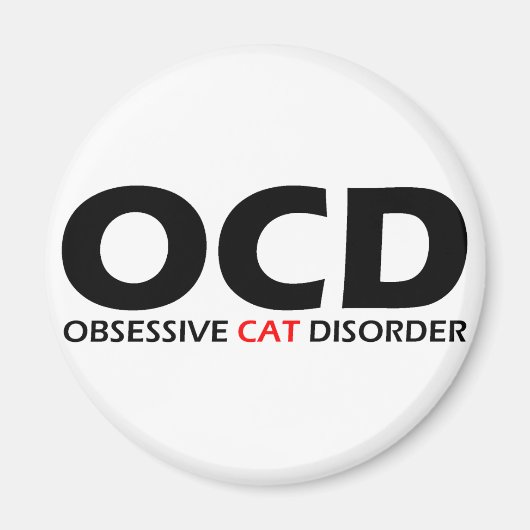 OCD - Obsessief-Cat stoornis Magneet (Voorkant)