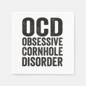 OCD obsessief cornhole-aandoening grappig cornhole Servet (Voorkant)