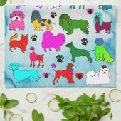 OCD Obsessieve Canine Disorder Keukendoek Theedoek (Gevouwen)