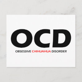 OCD - Obsessieve Chihuahua Disorder Briefkaart