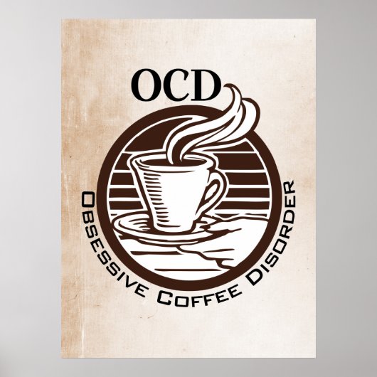 OCD: Obsessieve-Coffiestoornis Poster (Voorkant)