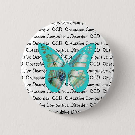 OCD obsessieve Compulsive Disorder Bewustheid Ronde Button 5,7 Cm (Voorkant)