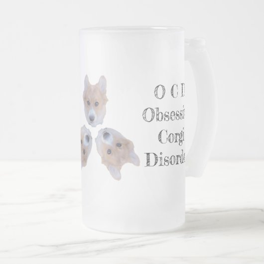 OCD: Obsessieve Corgi stoornis Matglas Bierpul (Voorkant rechts)