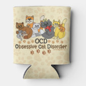 OCD obsessieve kat stoornis Blikjeskoeler (Voorkant)