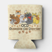 OCD obsessieve kat stoornis Blikjeskoeler (Achterkant)