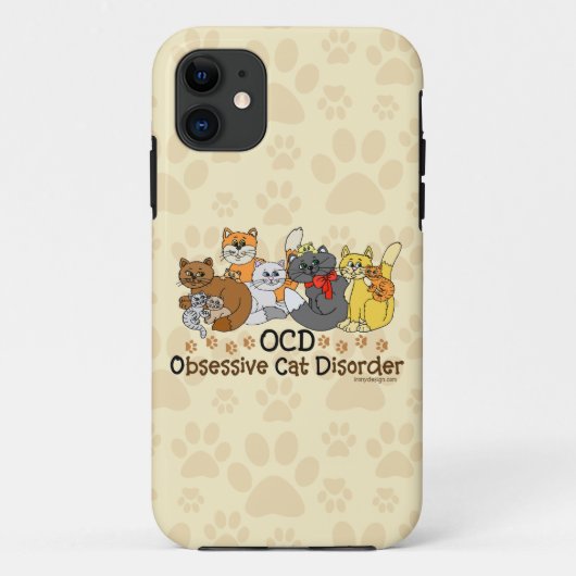 OCD obsessieve kat stoornis Case-Mate iPhone Case (Achterkant)