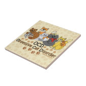 OCD obsessieve kat stoornis Tegeltje (Zijkant)