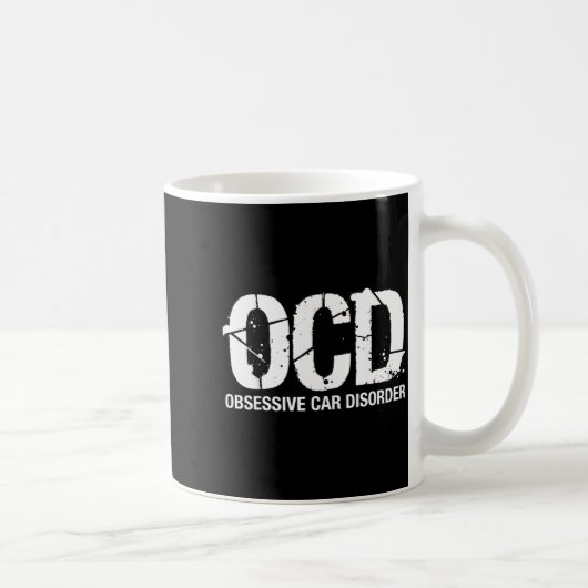 Ocd Obsessive Car Disorder Funny Lover Garage Guy  Koffiemok (Rechts)