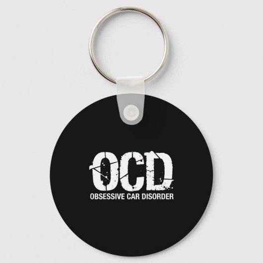 Ocd Obsessive Car Disorder Funny Lover Garage Guy  Sleutelhanger (Voorkant)