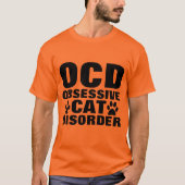 OCD OBSESSIVE CAT TROUBLE Drôle T-shirts (Devant)