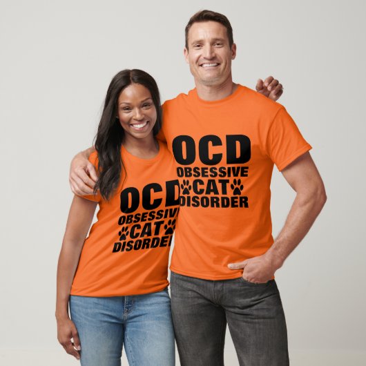 OCD OBSESSIVE CAT TROUBLE Drôle T-shirts (Unisexe)
