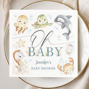 Ocea Babyshower Geslacht Neutraal Onder De Zee Servet