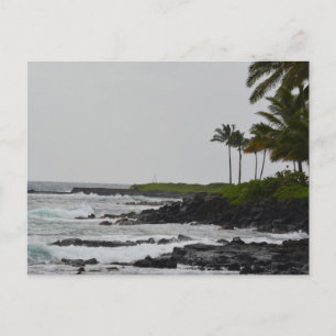 Oceaan bij Poipu op Kauai Briefkaart