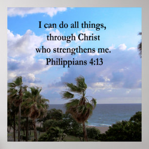  OCEAAN BREEZE PHILIPPIANS 4:13 POSTER