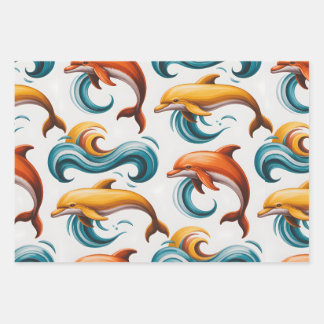 Oceaan Dans Inpakpapier Vel