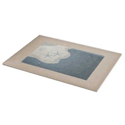 Oceaan en Starfish Snijplank (Hoek)