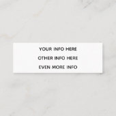 Oceaan en strand mini visitekaartje (Achterkant)